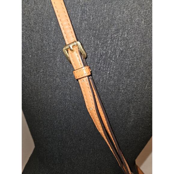 Michael Kors Ginny Small Oval Monogrammed Crossbody Bag Brown - Picture 3 of 13